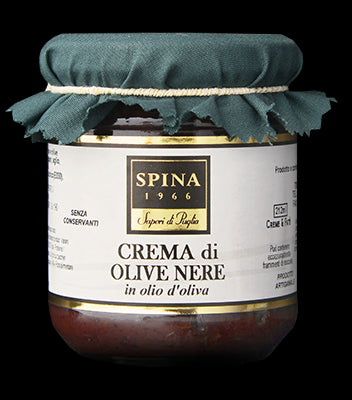 Tapenade aux olives noires et huile d'olive