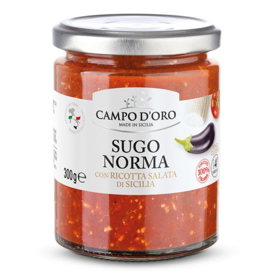 Sauce à la Norma avec ricotta salée Sicilienne