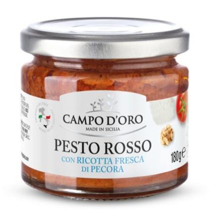 Pesto rouge à la ricotta fraîche de brebis