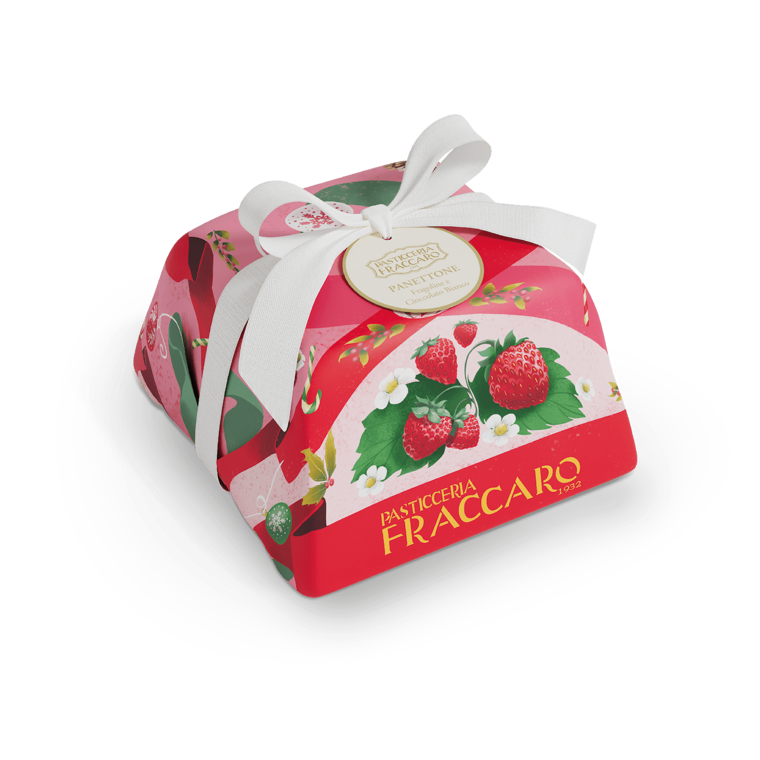 Panettone fraises des bois et chocolat blanc