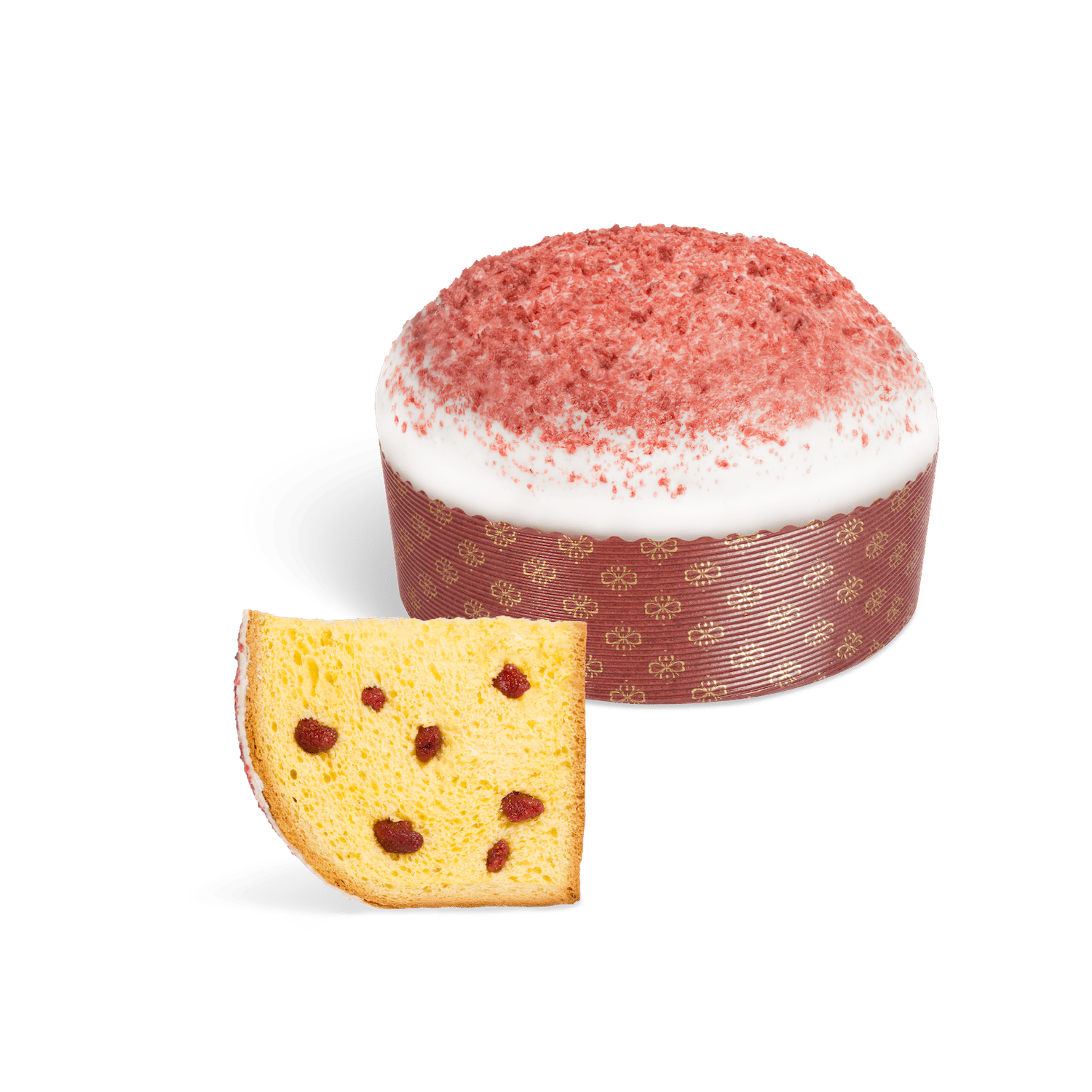 Panettone fraises des bois et chocolat blanc
