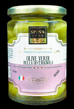 Green olives 'Bella di Cerignola' in brine